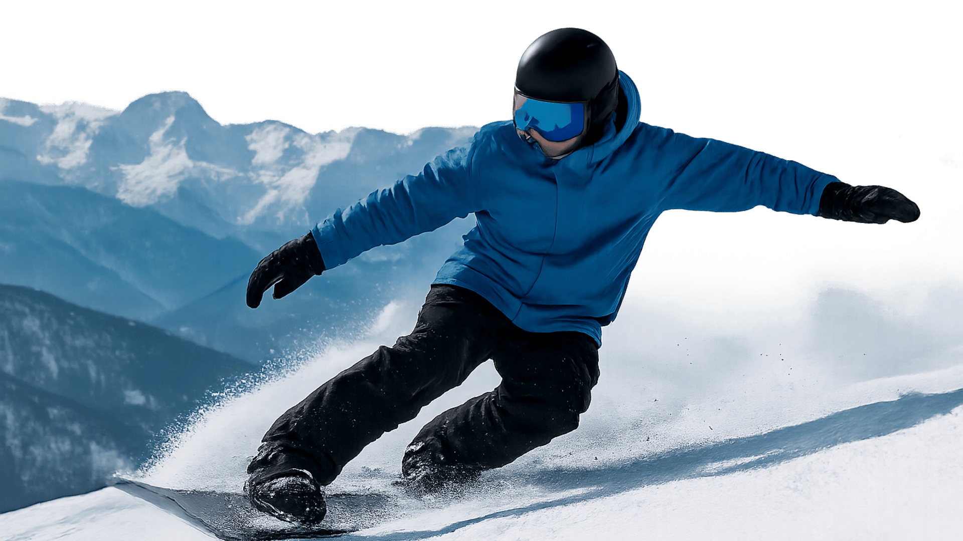 Snowboarder in Action